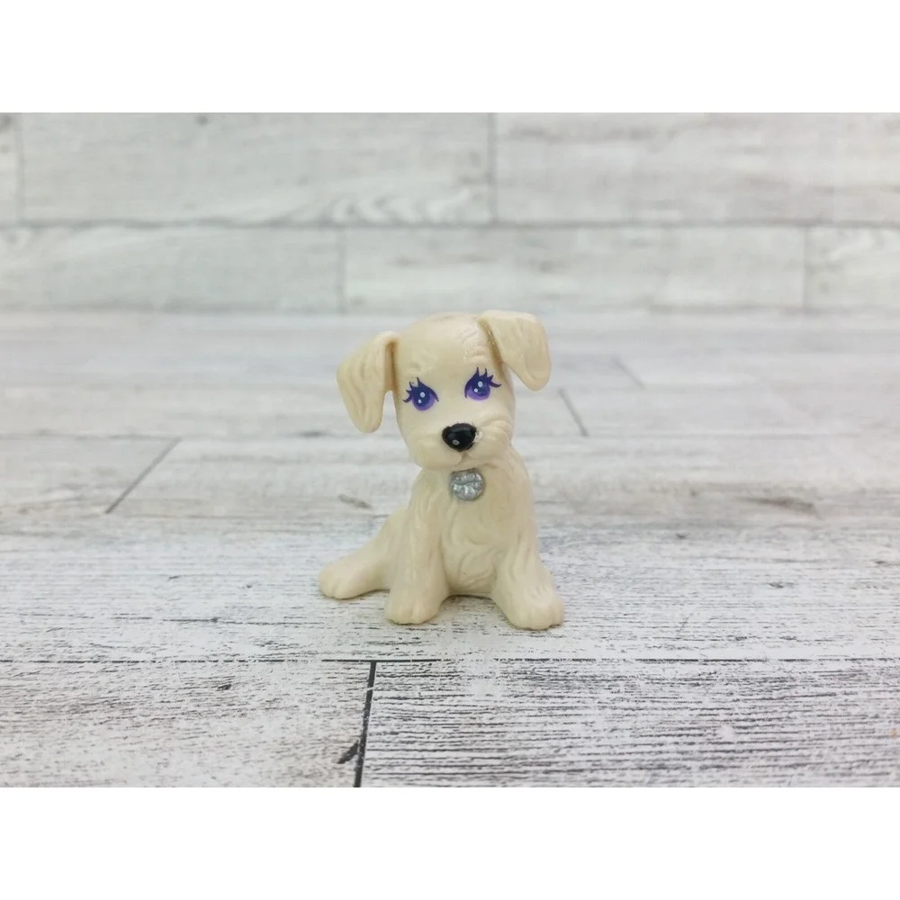 Vintage Littlest Pet Shop Splash Happy Puppies Kenner 1993 White Dog Figure